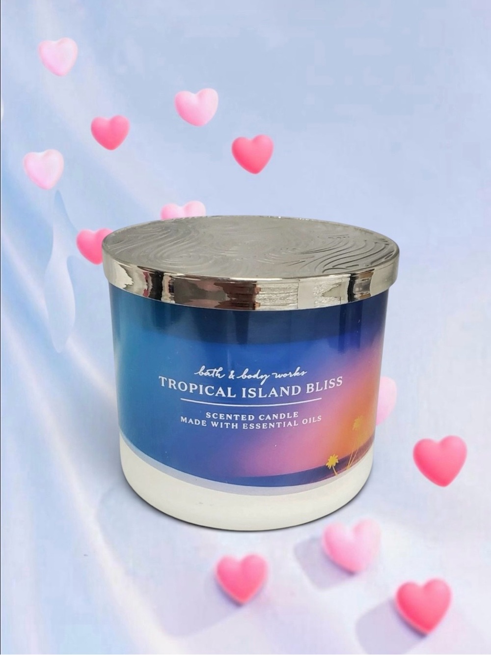 🆕💕Bath & Body Works DISCONTINUED TROPICAL ISLAND BLISS 3-Wick Candle • NWT